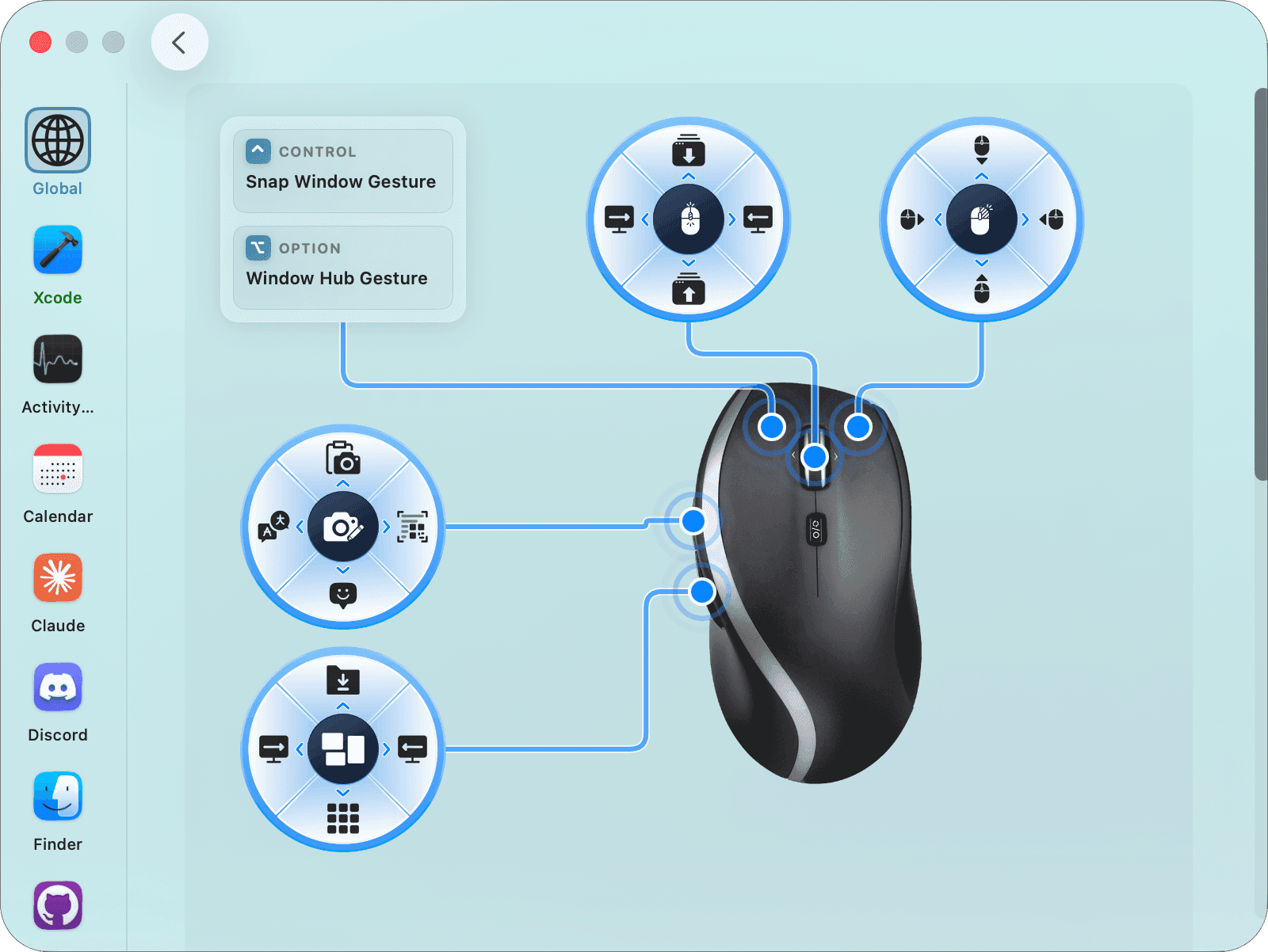 MouseGic app interface